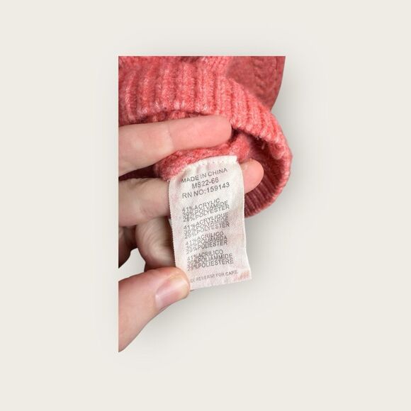 FRNCH Paris Julia Cable Knit Sweater Pink Size Large - Picture 8 of 8